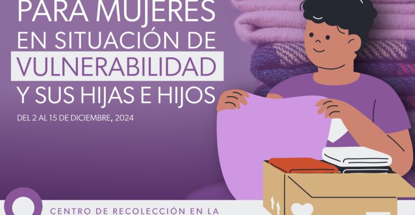 Seimujer inicia colecta de cobijas y juguetes