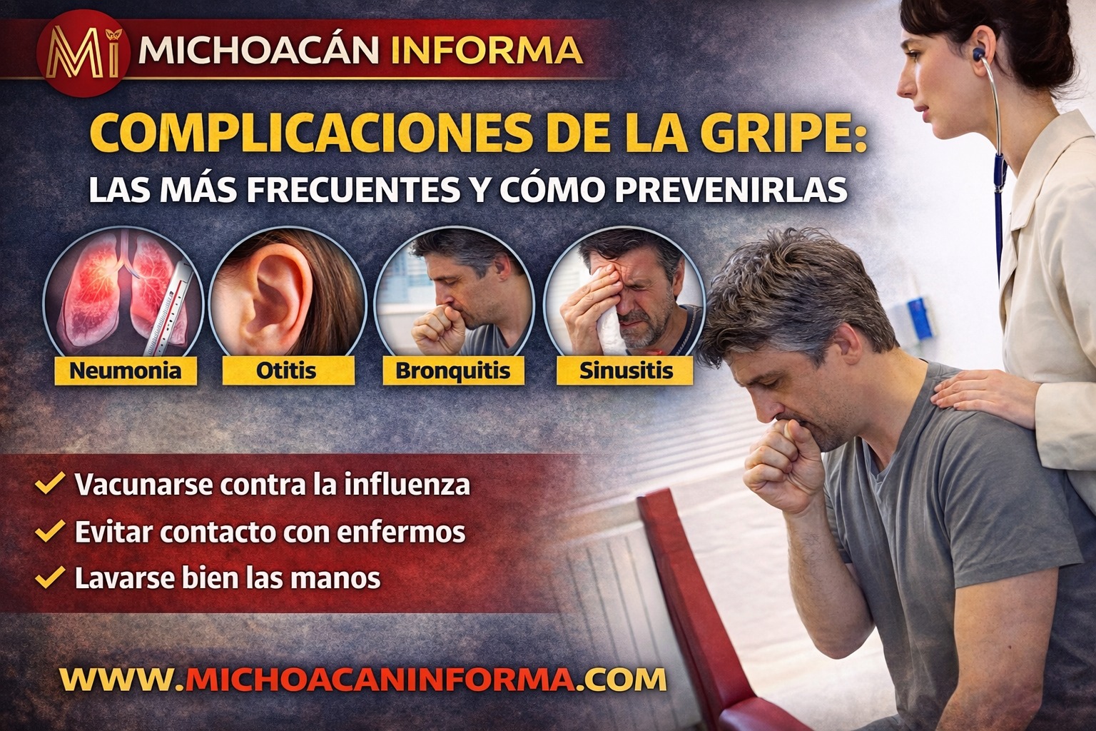 Prevención de la gripe y sus complicaciones mediante vacunación y medidas de higiene
