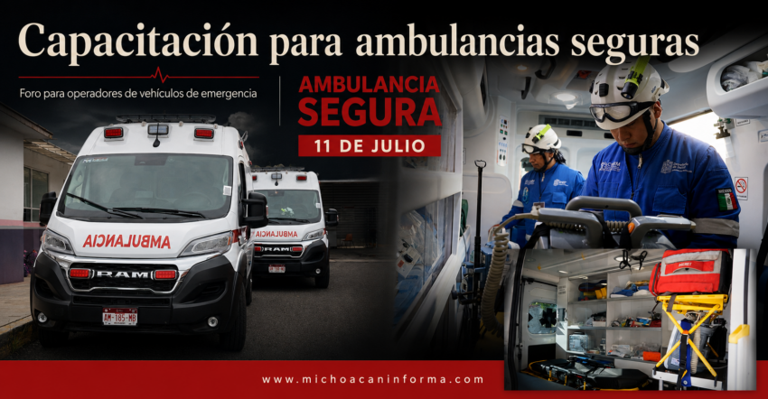SSM convoca a foro para operadores de ambulancias en Morelia