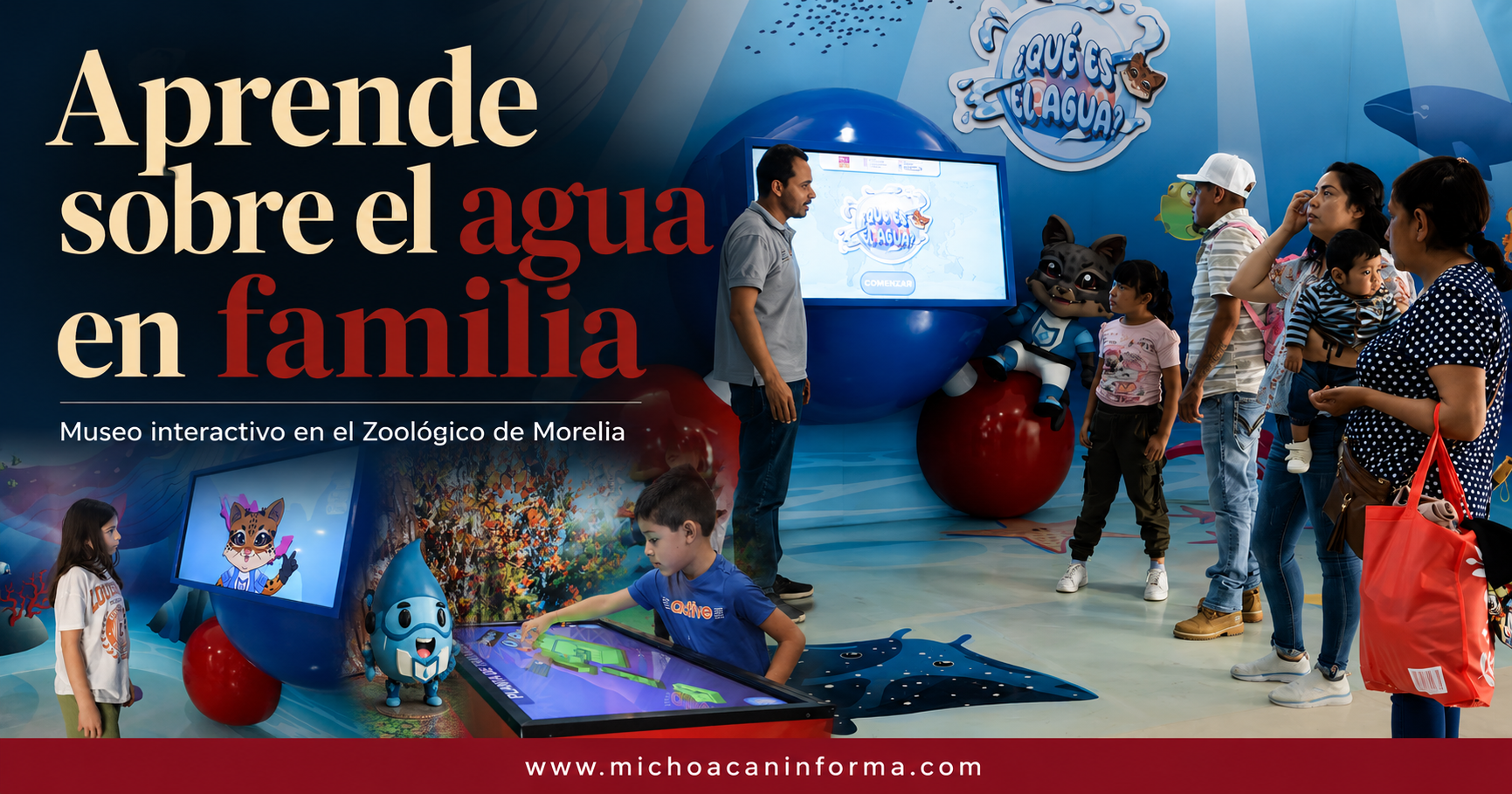 Museo del Agua en Morelia ofrece recorridos interactivos para niñas, niños y familias dentro del Zoológico de Morelia.