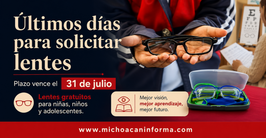 Lentes gratuitos de Vive Saludable podrán solicitarse hasta el 31 de julio