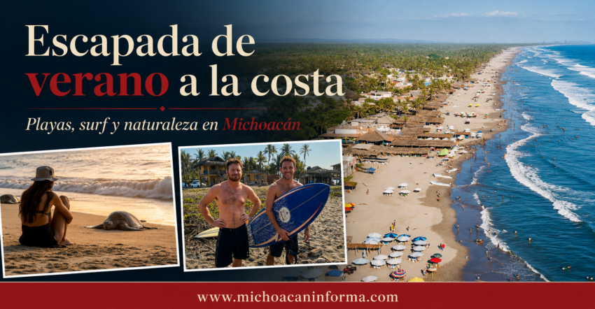 Playas de Michoacán ofrecen más de 200 kilómetros de costa para visitar en verano