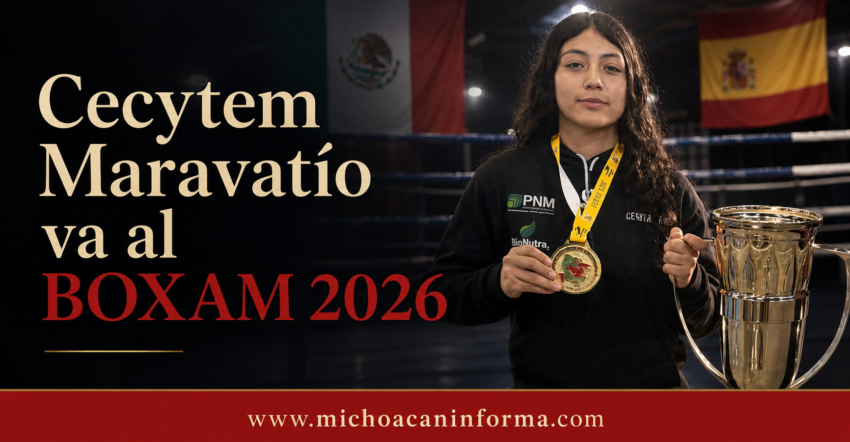 Estudiante del Cecytem Maravatío representará a México en torneo de boxeo en España