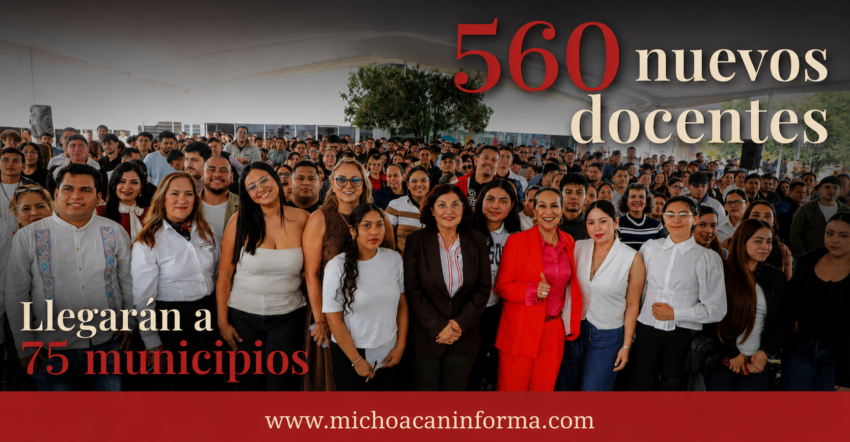 SEE asigna 560 docentes a 75 municipios de Michoacán