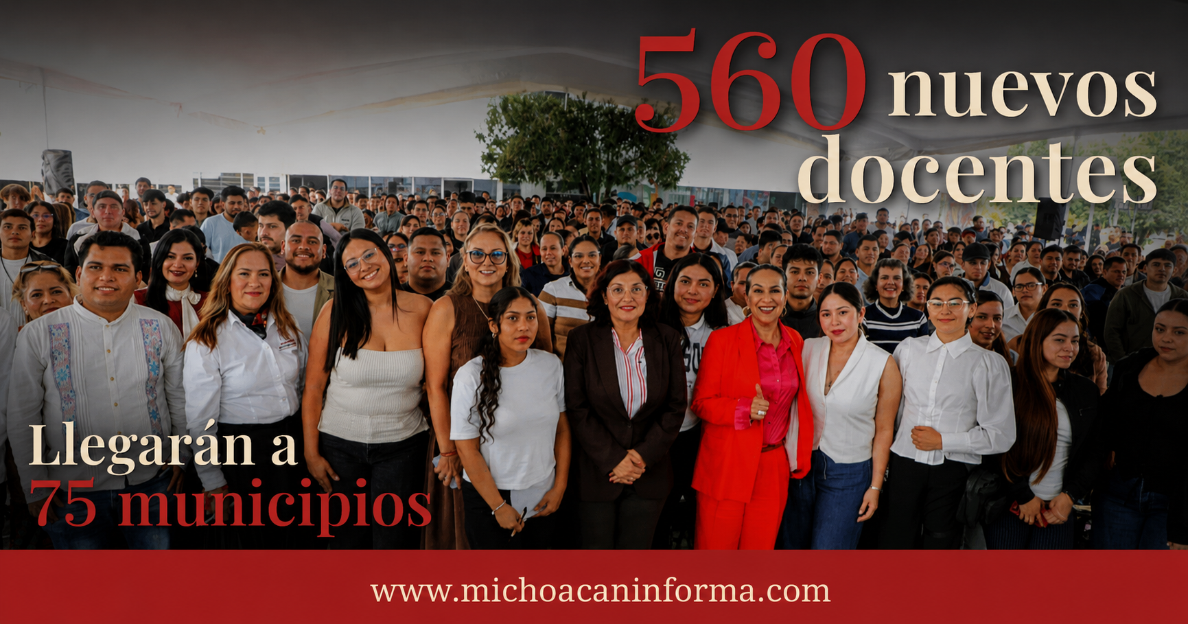 SEE concluyó la entrega de adscripciones docentes en Michoacán para 560 maestras y maestros que atenderán 75 municipios.