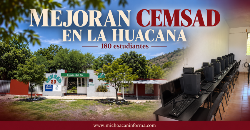 Cecytem mejora infraestructura del Cemsad en La Huacana