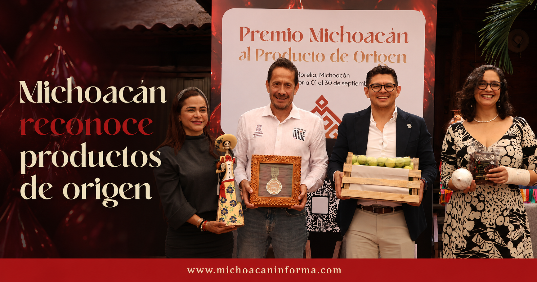 Convocatoria del Premio Michoacán al Producto de Origen 2026 para reconocer productos con Denominación de Origen e Indicación Geográfica.