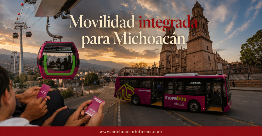 Reconocen a Michoacán por sistema integrado de movilidad