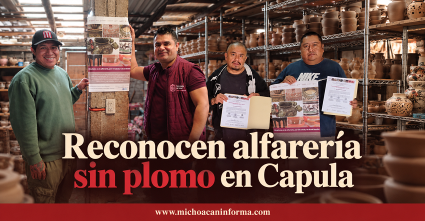 Reconocen a talleres de Capula por elaborar alfarería libre de plomo
